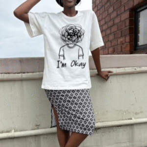 Geometric Slit Skirt